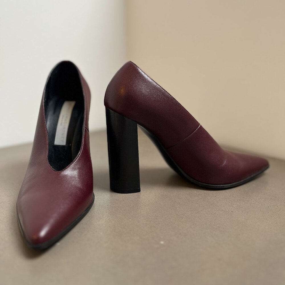 Stella McCartney Burgundy Heels - Size 37